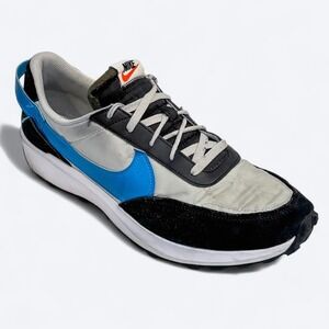 Nike Waffle Debut Gray/Laser Blue Athletic Sneakers Mens 13